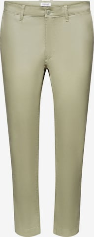 ESPRIT Slim fit Chino Pants in Green: front