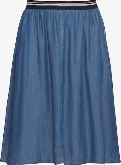 SHEEGO Rok in de kleur Marine / Blauw denim / Geel / Wit, Productweergave