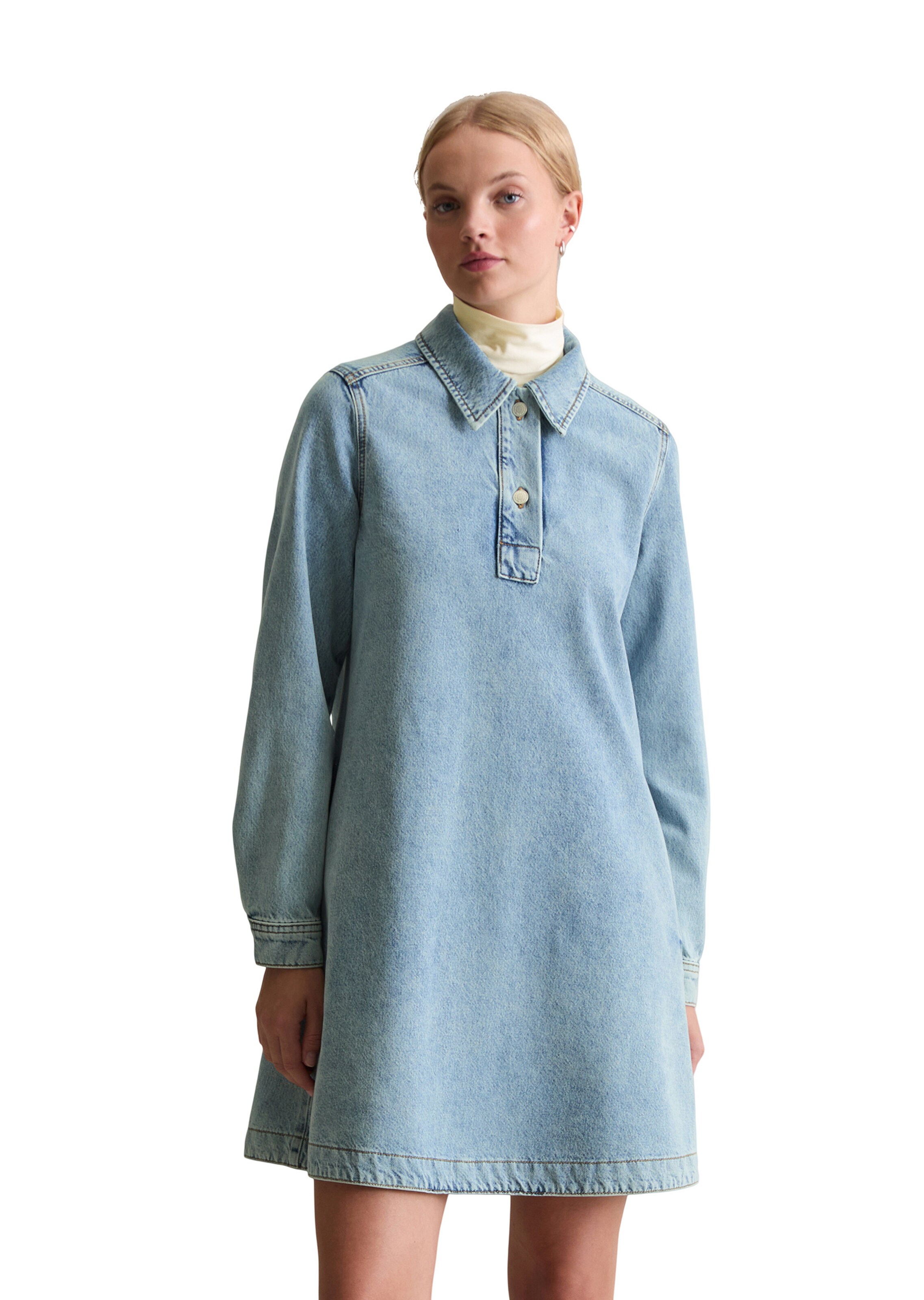 Marc O'Polo DENIM Jurk in Blauw: voorkant