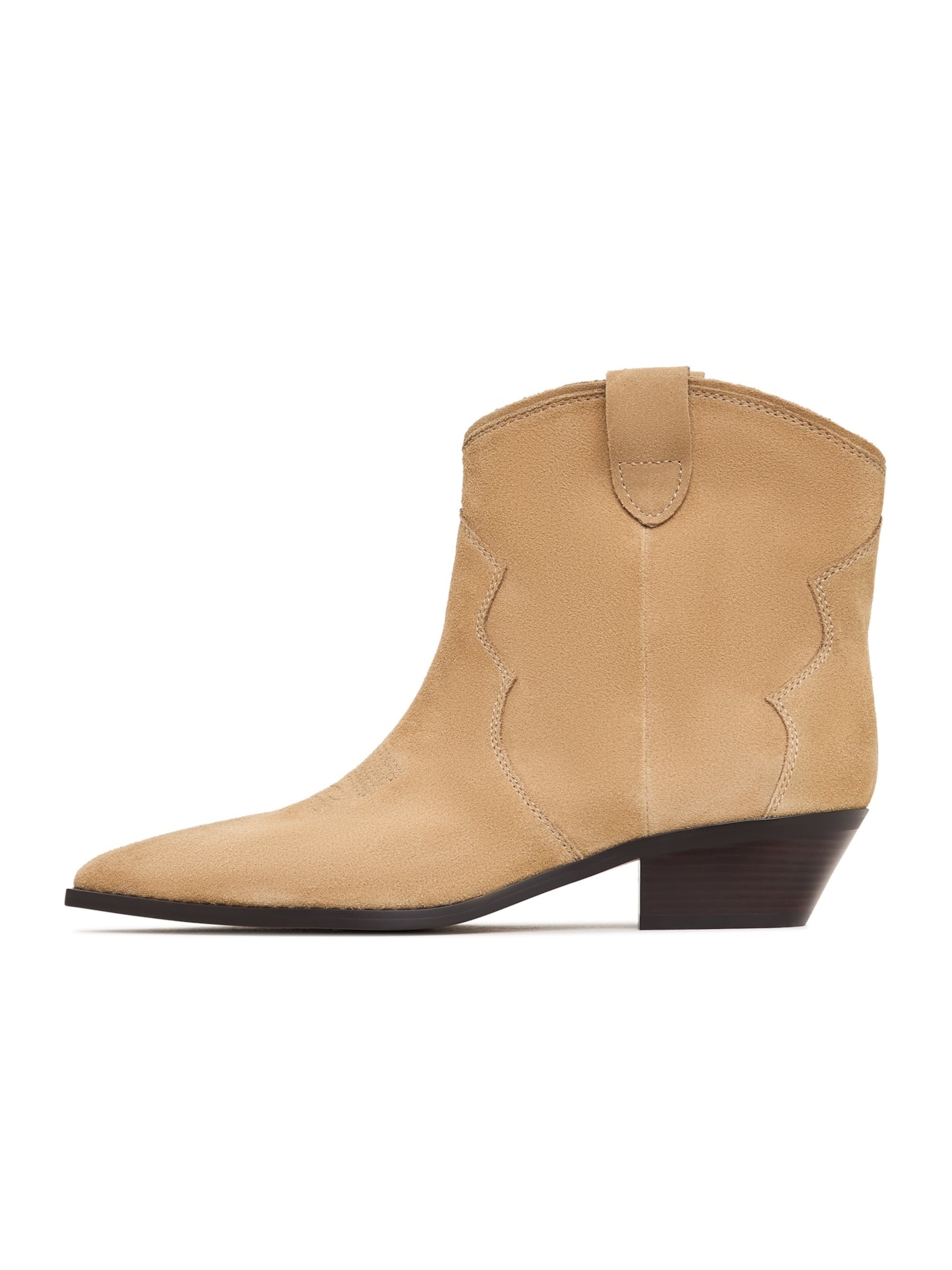 CESARE GASPARI Cowboystiefel in Beige: Vorderseite