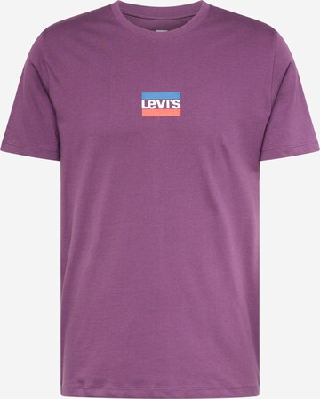 LEVI'S ® Tričko 'Graphic Crewneck Tee' – fialová: přední strana
