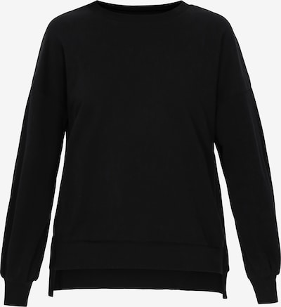 Bluză de molton 'Fashion Look' SANIKA pe negru, Vizualizare produs