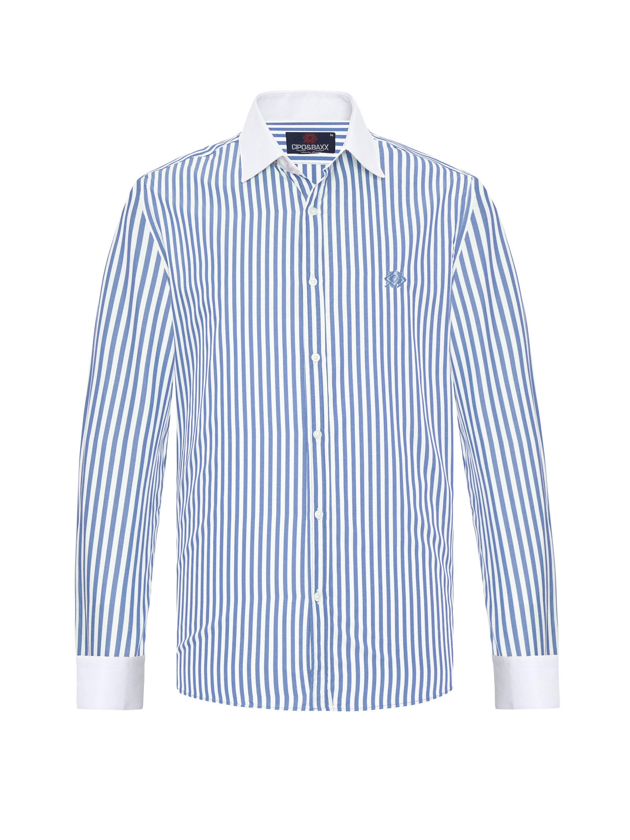 CIPO & BAXX Slim fit Button Up Shirt 'CH192' in Blue: front