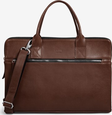 still Nordic Document Bag 'Clean Brief 3 Room' in Brown: front