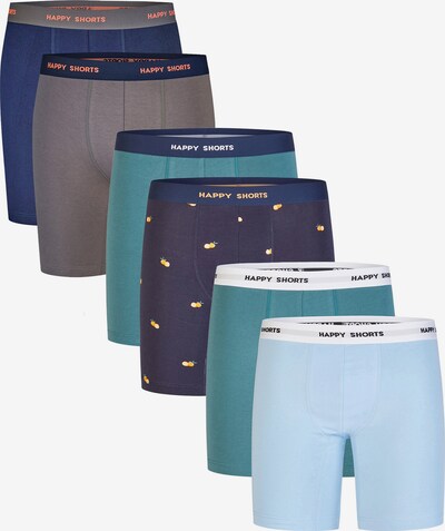Happy Shorts Langer Boxer ' Prints ' in L in grau, Produktansicht