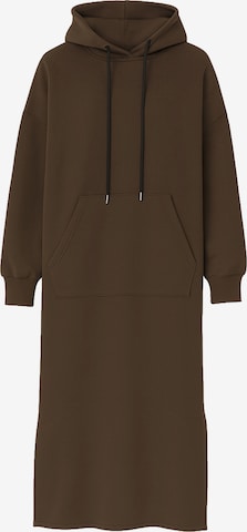 Elara Kleid in Braun: Vorderseite