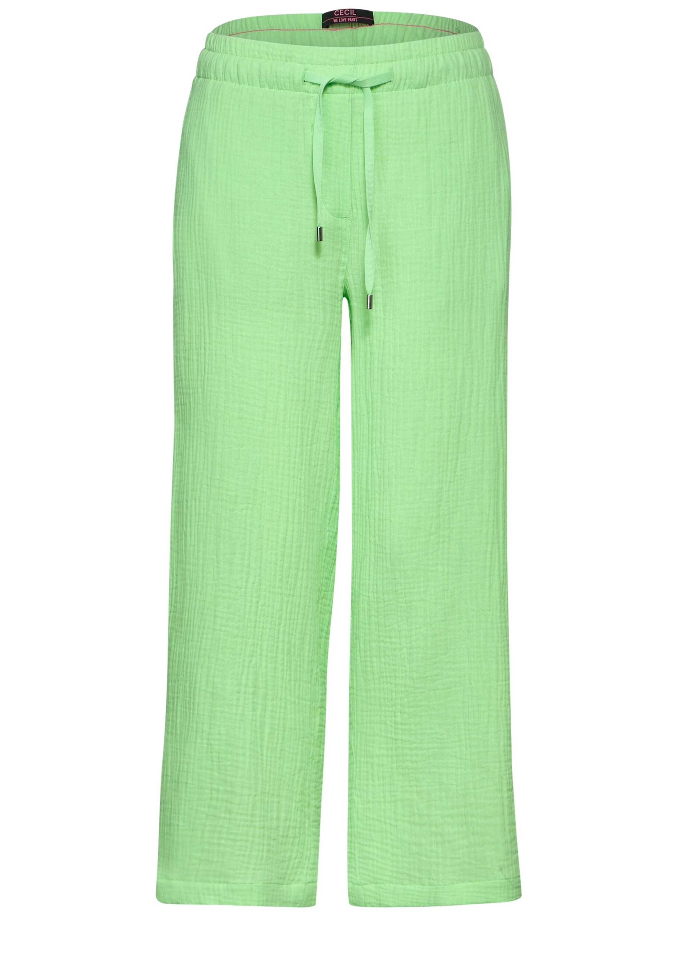 CECIL Wide leg Pants in Green: front
