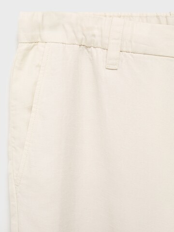 MANGO MAN Regular Trousers 'RUSTIC' in Beige