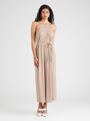 SELECTED Zomerjurk 'SLFANOLA' in Bruin: voorkant