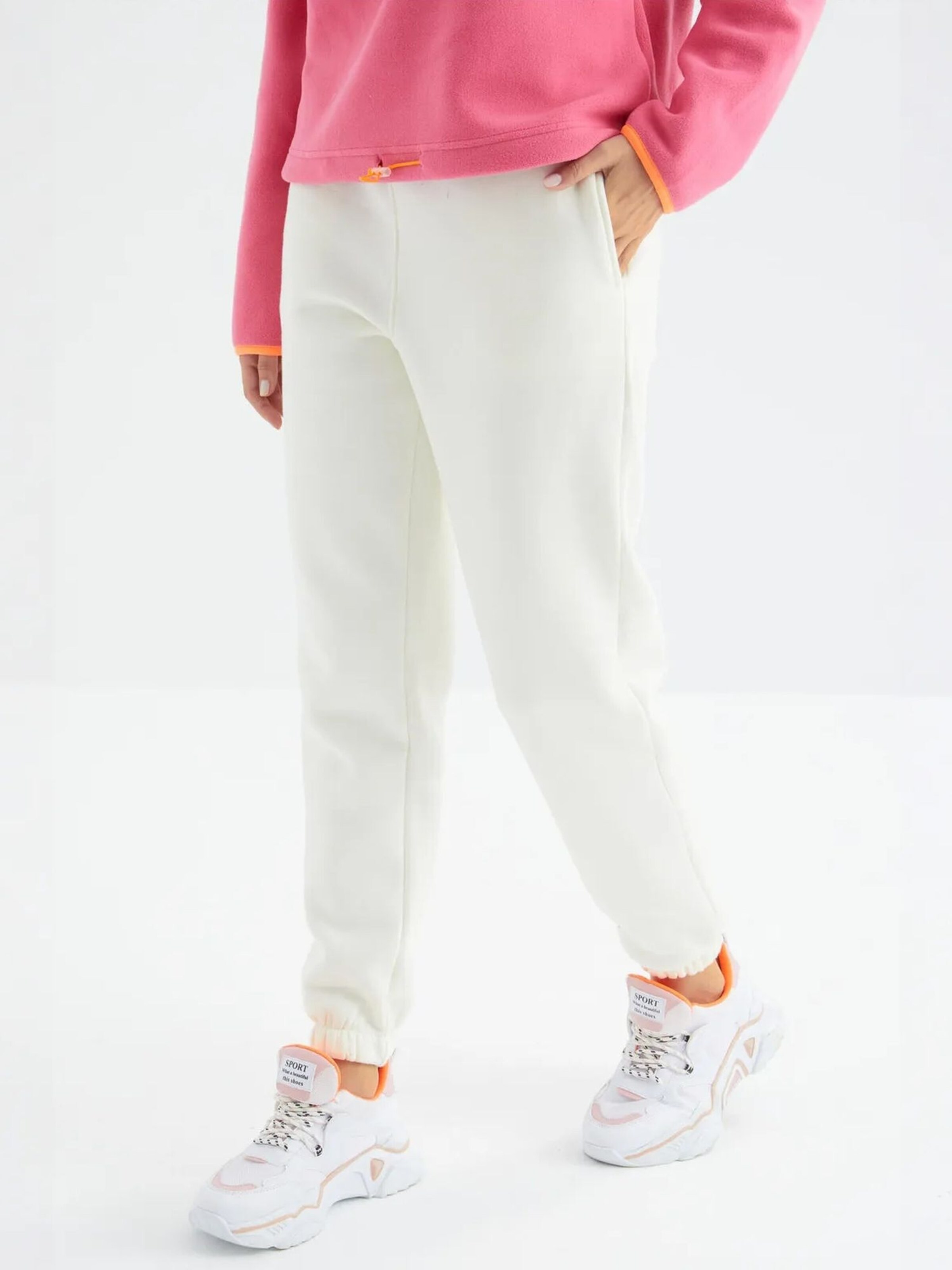 Tommy Life Regular Workout Pants in White