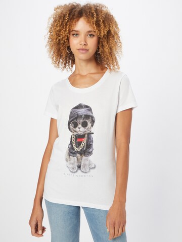 T-shirt 'Katze Kette' EINSTEIN & NEWTON en blanc : devant