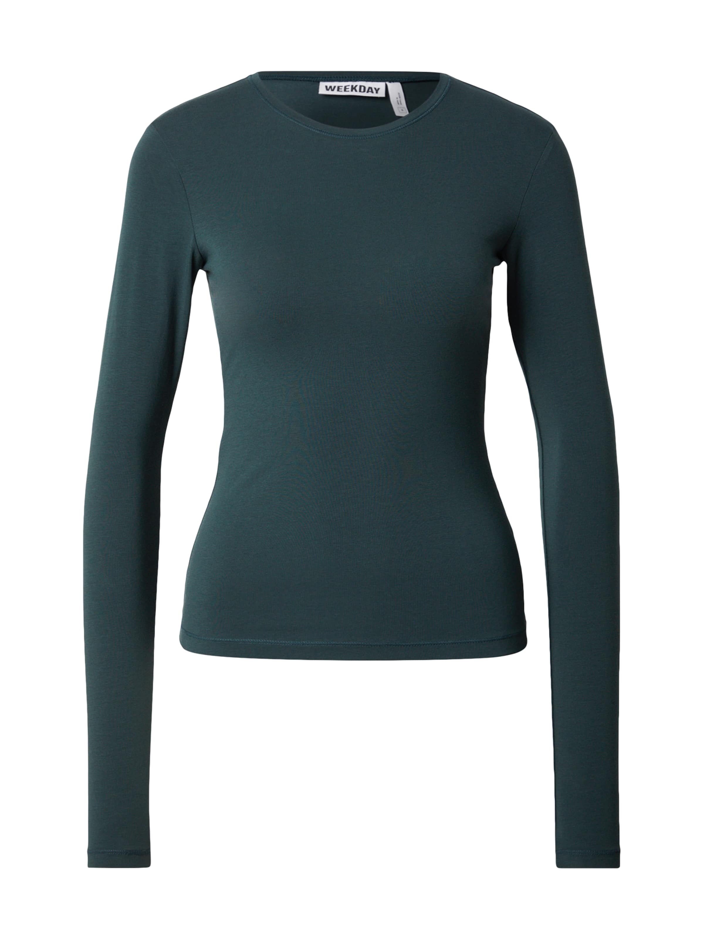 T-shirt WEEKDAY en vert : devant