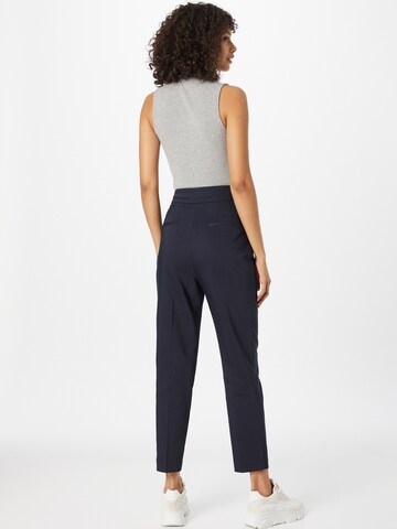 NAF NAF Regular Pleat-Front Pants 'EDONNA' in Blue