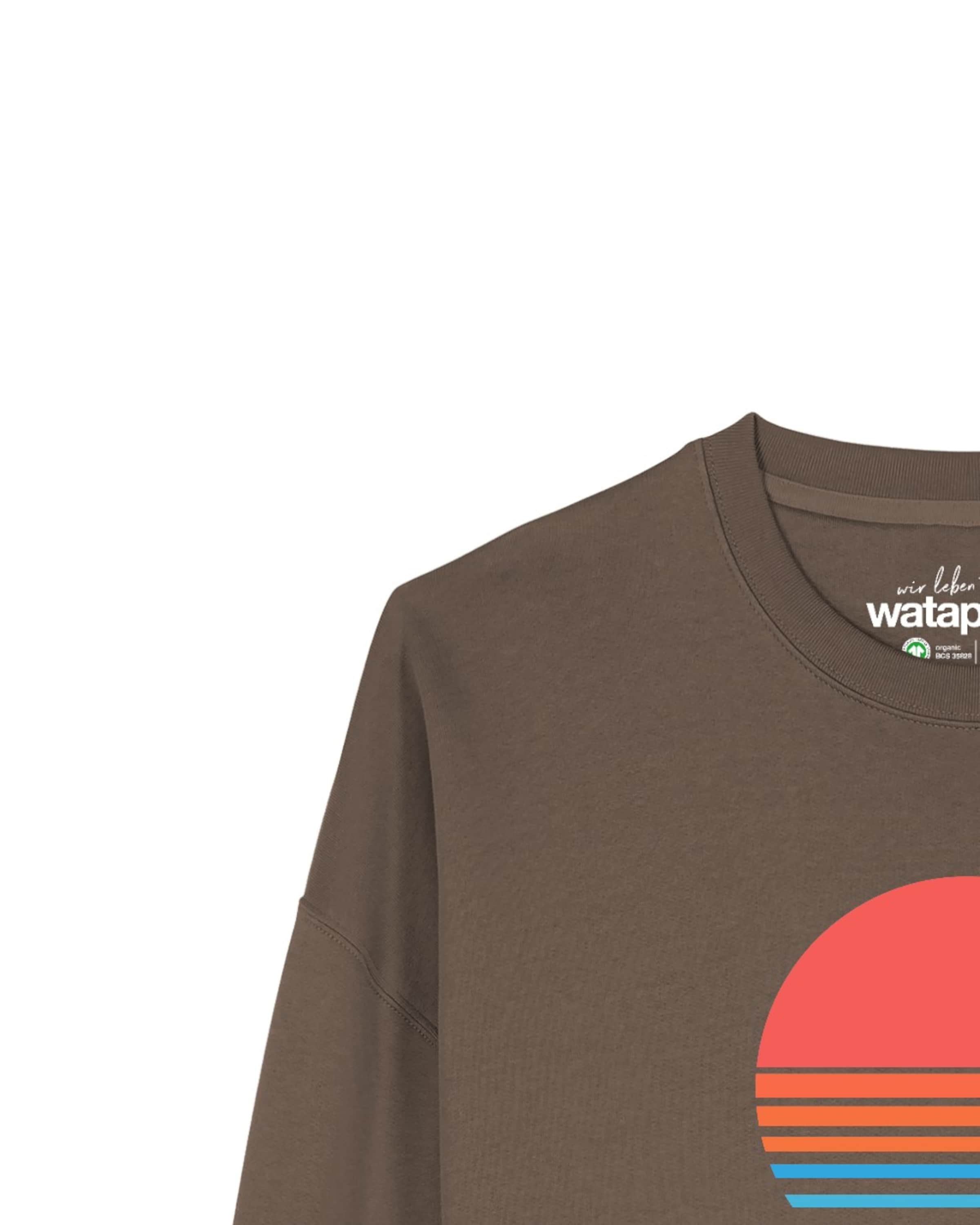 Watapparel Sweatshirt 'Abstract 03' in Braun