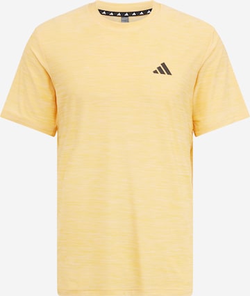 T-Shirt fonctionnel 'Essentials' ADIDAS PERFORMANCE en jaune : devant