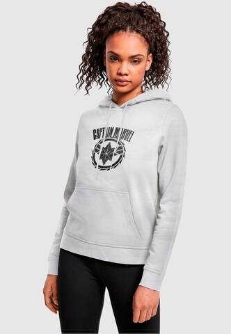 ABSOLUTE CULT Sweatshirt 'Captain Marvel - Blade Emblem' in Grau: predná strana