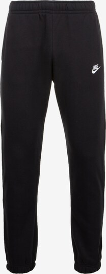 Nike Sportswear Hose 'Club Fleece' in schwarz / weiß, Produktansicht