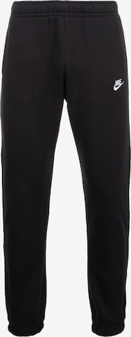 Nike Sportswear Tapered Pants 'Club Fleece' in Black: front