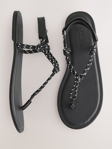 Next - Sandalias de dedo 'Forever Comfort' en negro