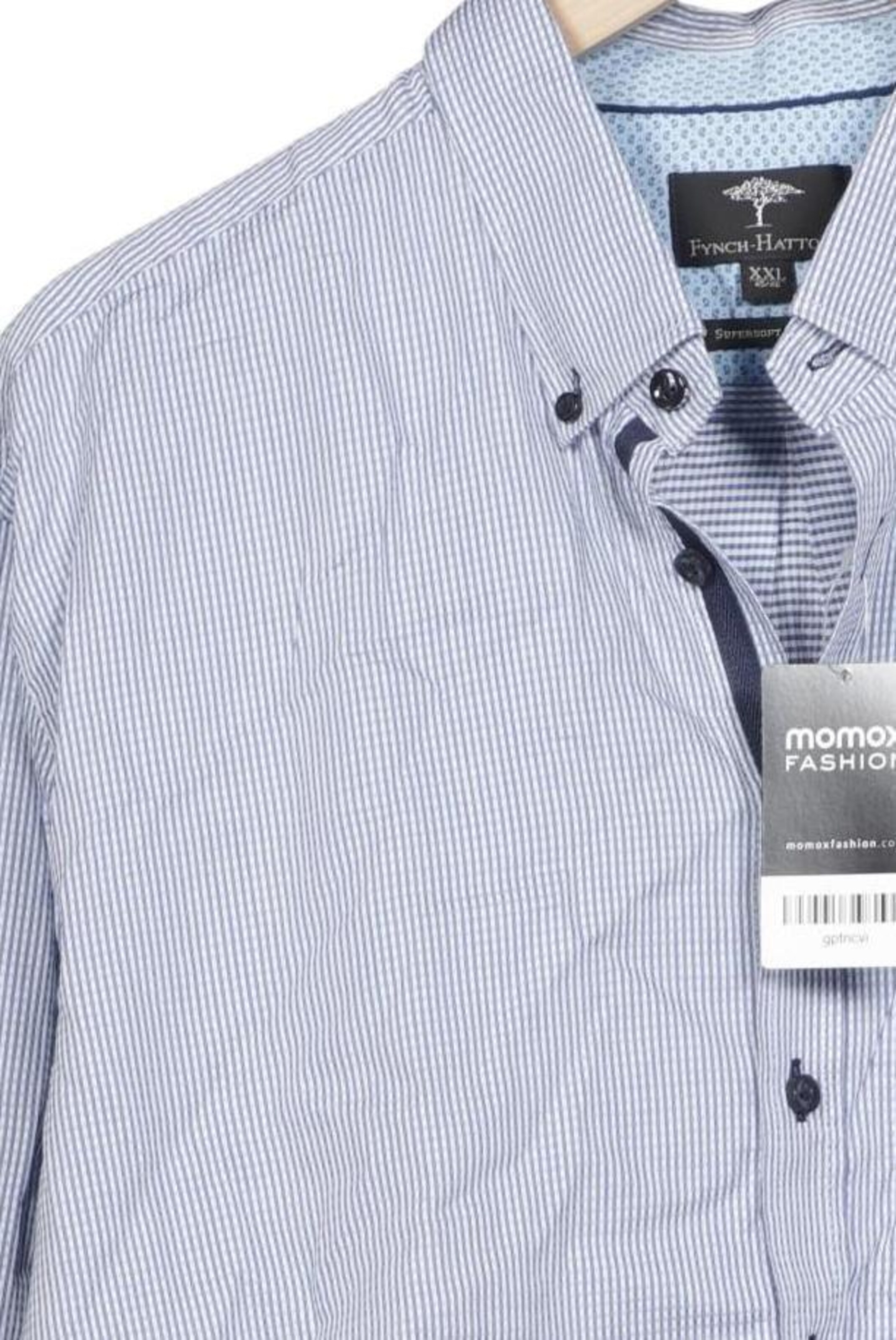 FYNCH-HATTON Button Up Shirt in XXL in Blue