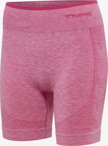 Hummel Skinny Sportbroek in Roze