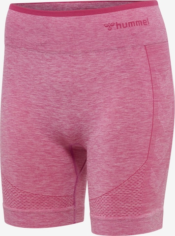 Hummel Skinny Workout Pants in Pink