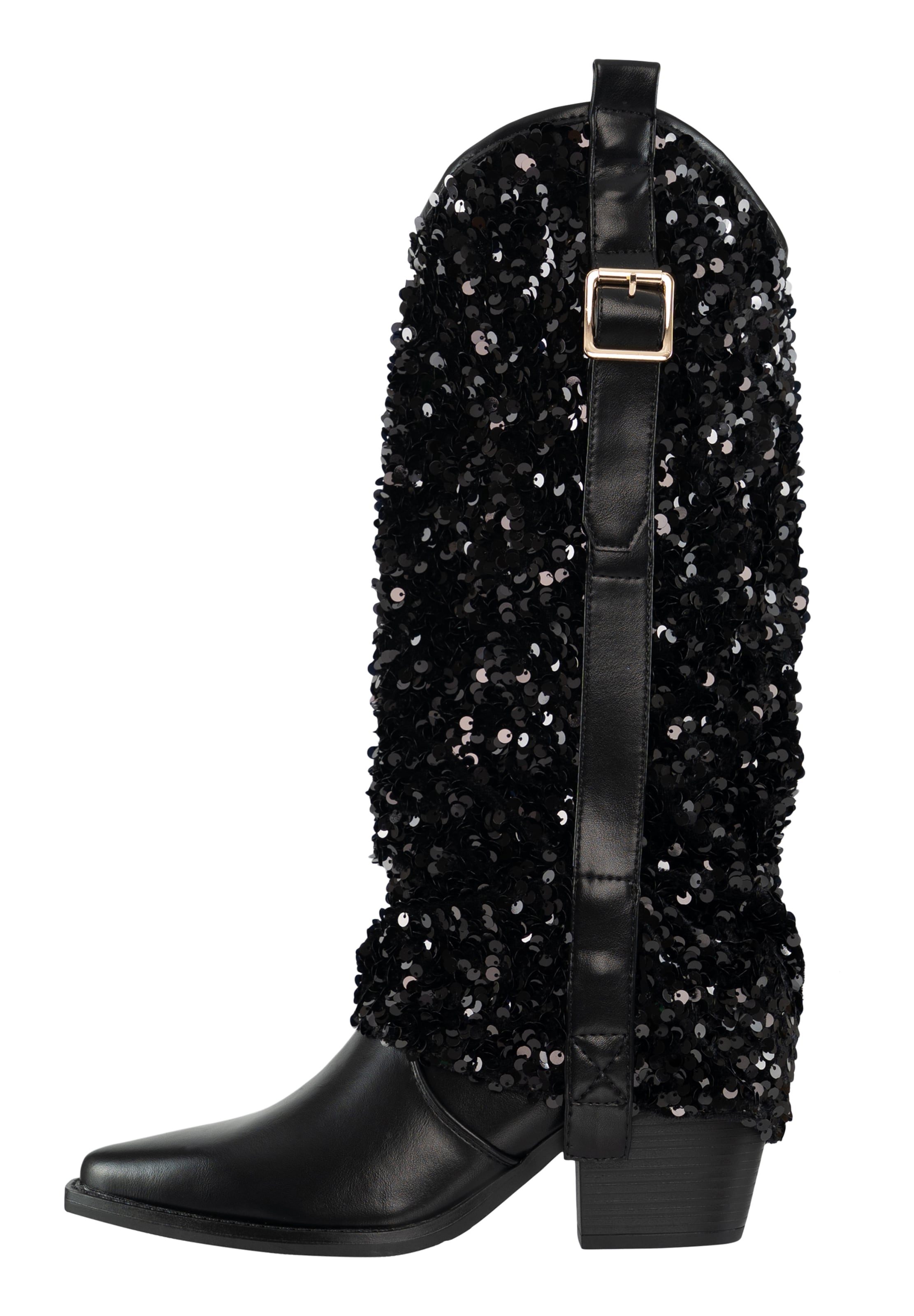 Salinyang Comwboystøvler i sort