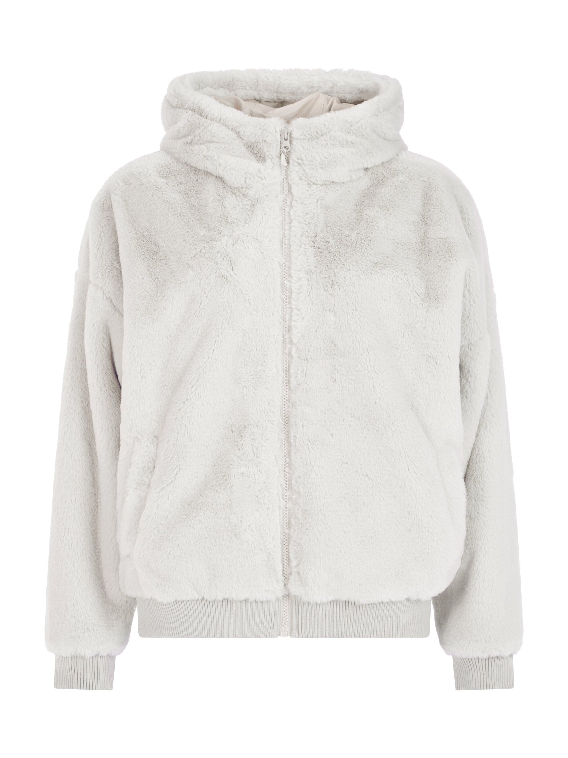 PROTEST Fleece jas 'PRTGolly' in Wit: voorkant