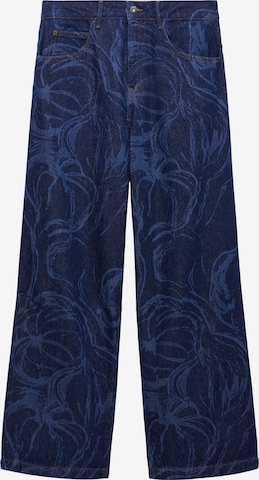 mėlyna Adolfo Dominguez Plačios klešnės Džinsai: priekis