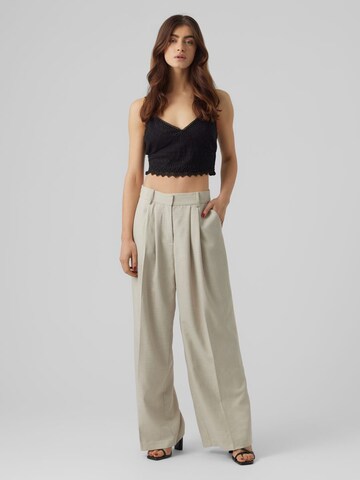 Aware Wide leg Pleated Pants 'Felicity' in Grey