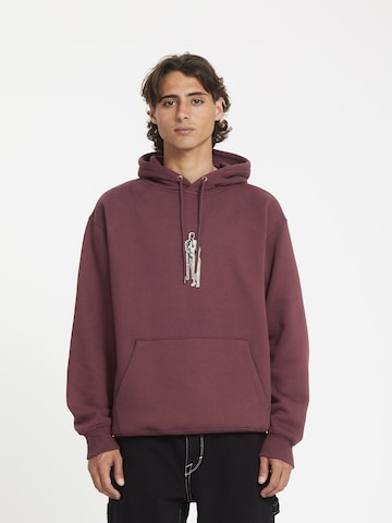 Volcom Sweatshirt in Red: front