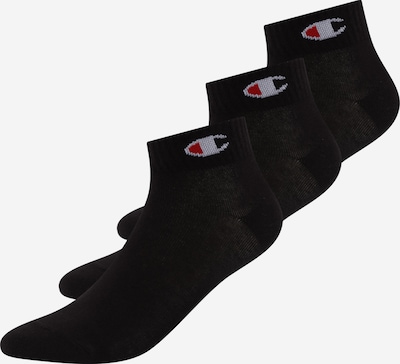 Champion Authentic Athletic Apparel Chaussettes en rouge / noir / blanc, Vue avec produit