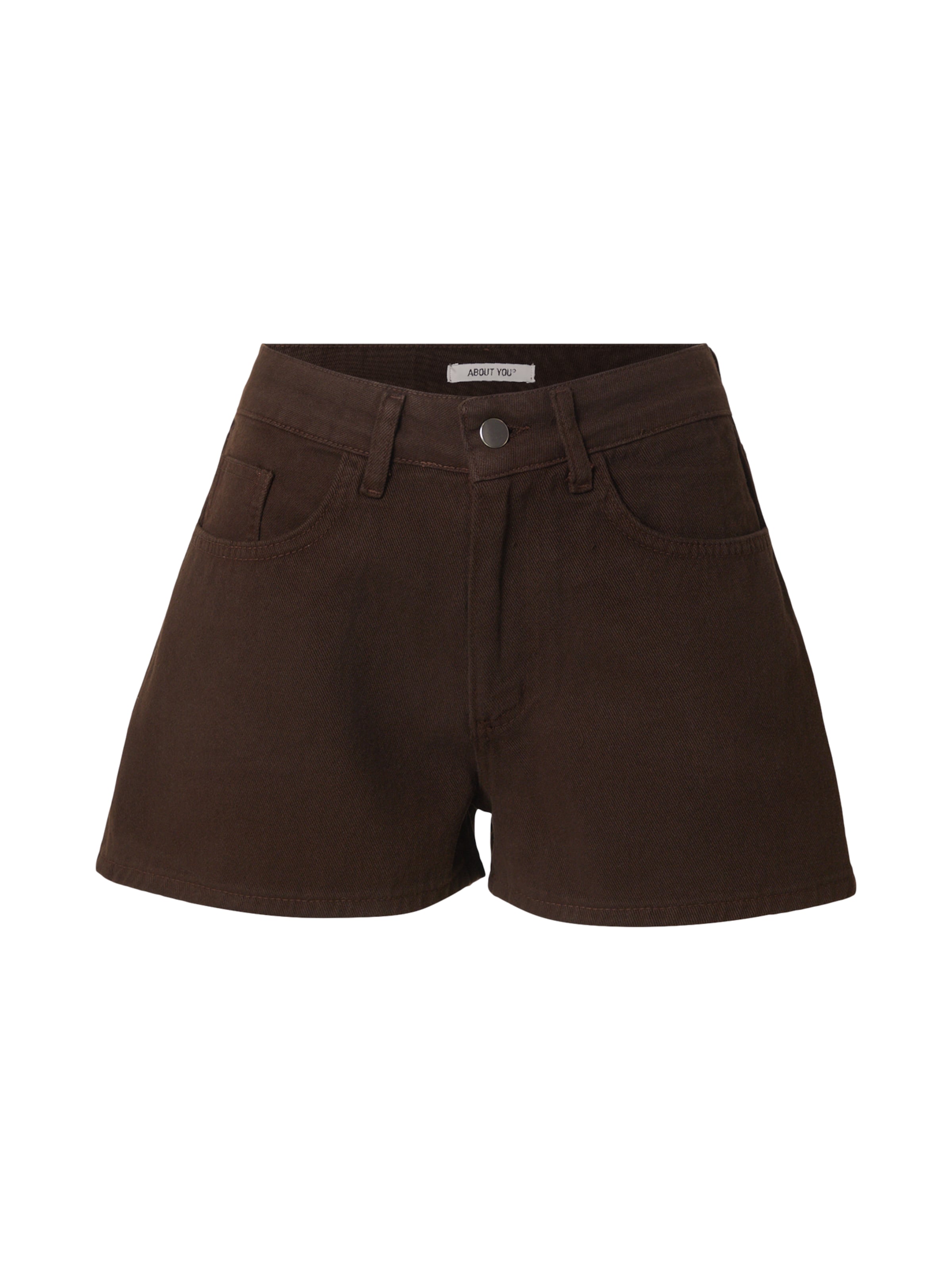 Wide Leg Pantalon 'Carla' ABOUT YOU en marron : devant