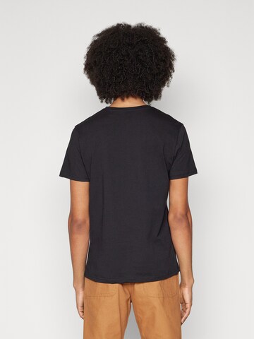 ALPHA INDUSTRIES Tričko 'College' - Čierna