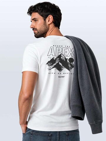 Neverless Shirt 'Apex mountain' in White