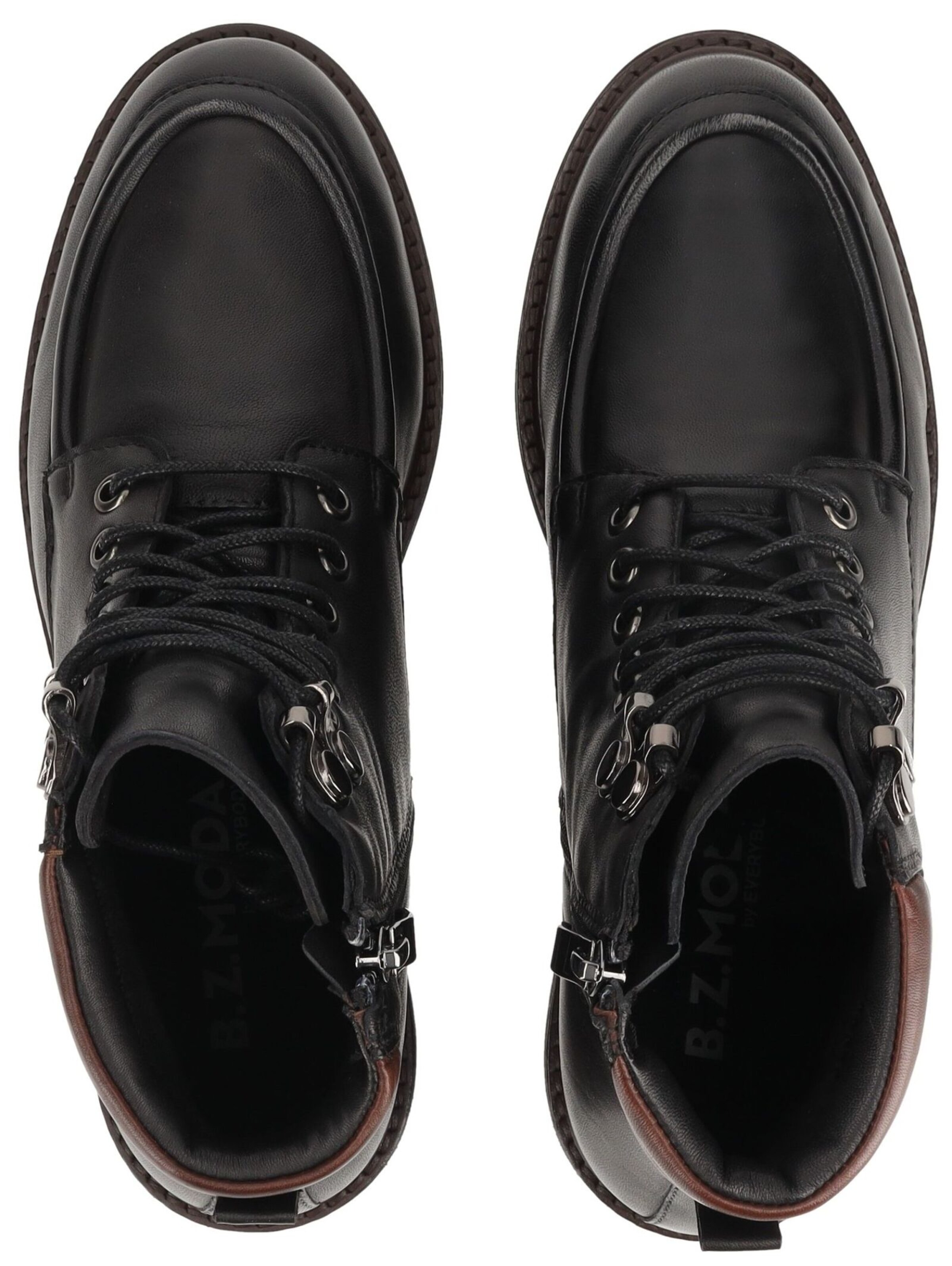 Stivaletto stringato di B.Z. MODA by EVERYBODY in nero