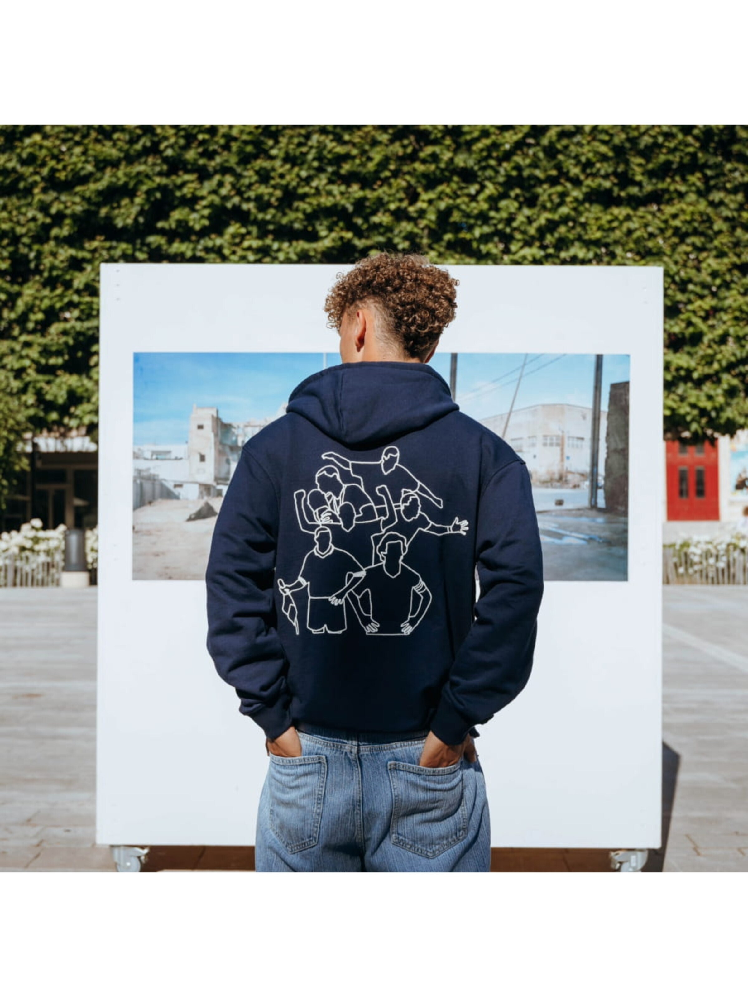 COPA FOOTBALL Trui 'France Legends Geborduurde Hoodie' in Blauw