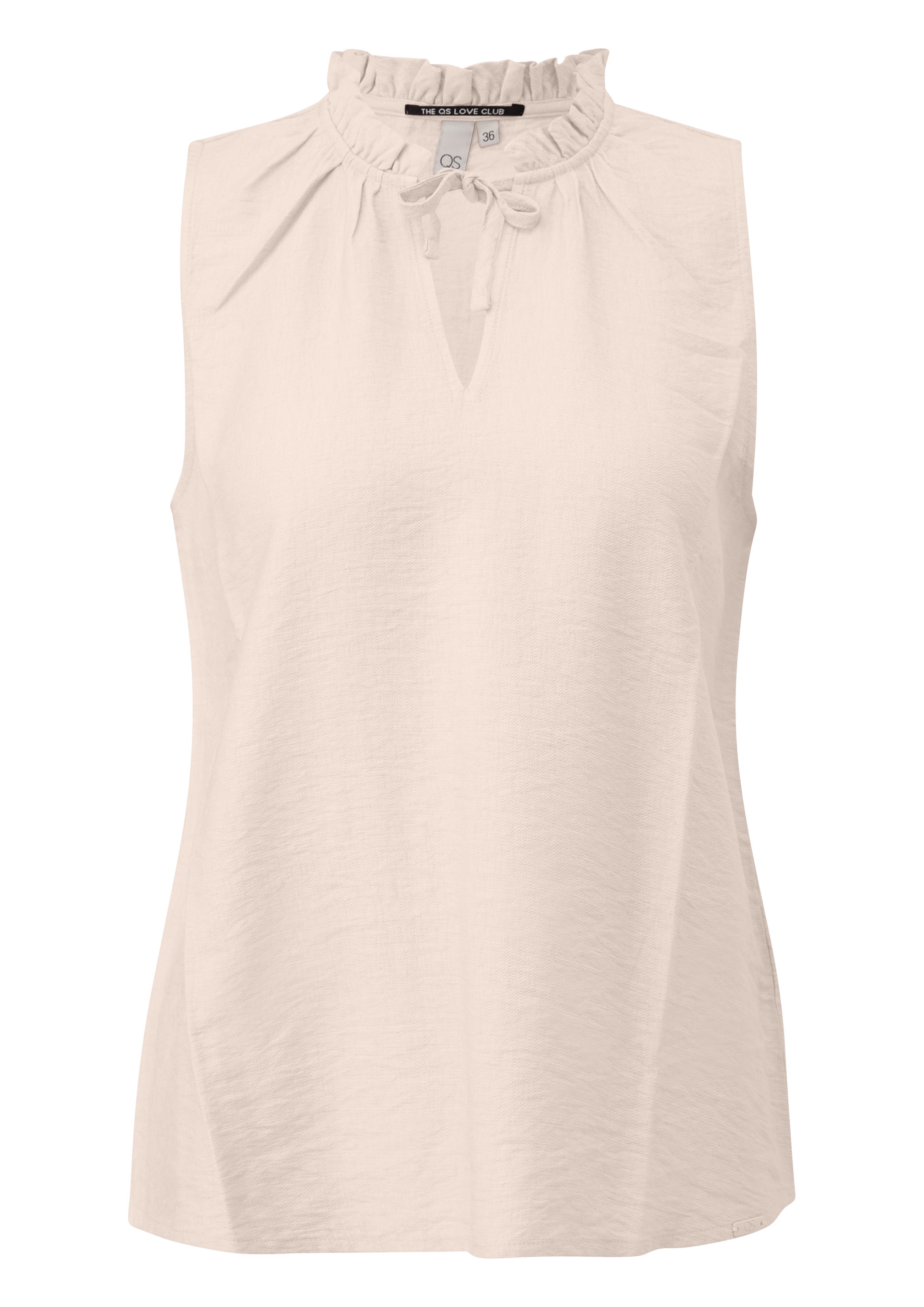 QS Bluse in Beige: Vorderseite