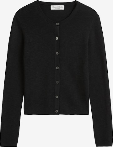 Marc O'Polo Gebreid vest in Zwart: voorkant