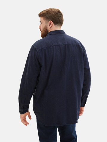 TOM TAILOR Men + Regular Fit Hemd in Blau