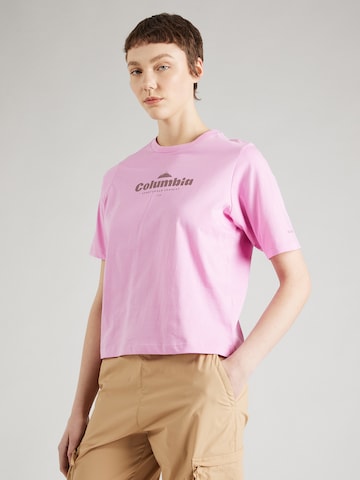 COLUMBIA - Camisa funcionais 'North Cascades' em roxo: frente