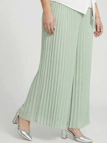 Guido Maria Kretschmer Curvy Широкий Штаны 'Samantha' в Зеленый