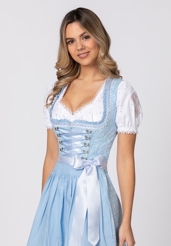 STOCKERPOINT Dirndl 'Kim' in Blauw: voorkant