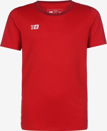 T-Shirt fonctionnel 'Patea' OUTFITTER en rouge : devant