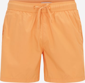 TOPMAN - Calções de banho em laranja: frente