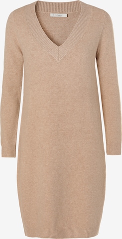 Robes en maille 'PLITI' TATUUM en beige : devant