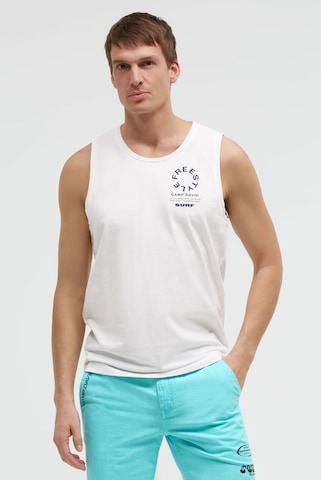 CAMP DAVID Shirt in White: front