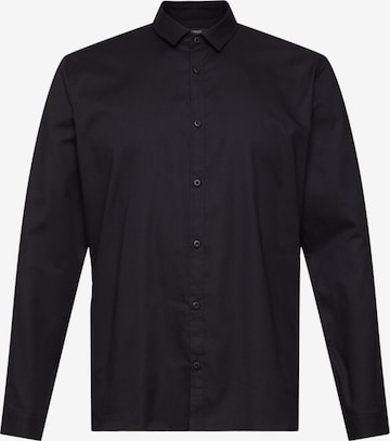 Esprit Collection Button Up Shirt in Black: front