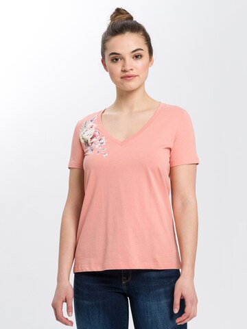 Cross Jeans T-Shirt in Pink: predná strana