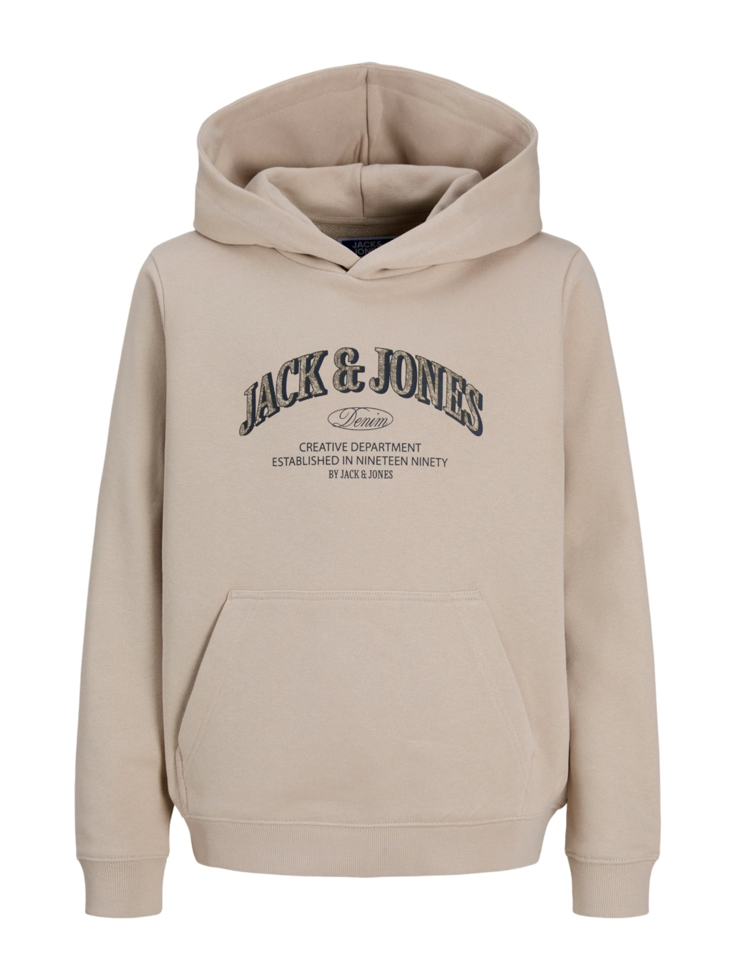 Jack & Jones Junior Свитшот 'JJEDENVER' в Бежевый: спереди